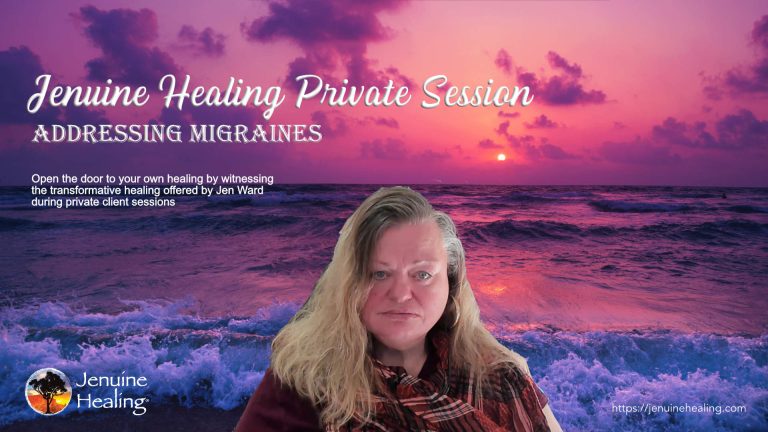 Thumbnail image for the Addressing Migraines Jenuine Healing private session