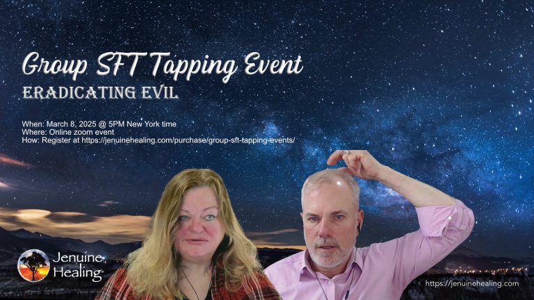 Thumbnail image for the Eradicating Evil group SFT tapping event featuring Jen Ward and Marvin Schneider