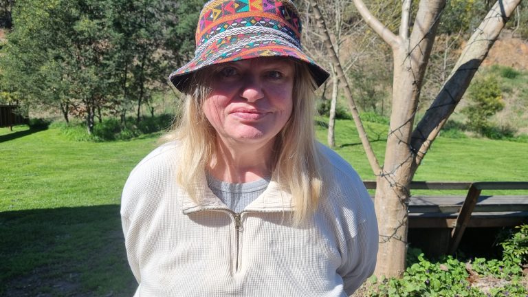 Photo of Jen Ward in a park in spring